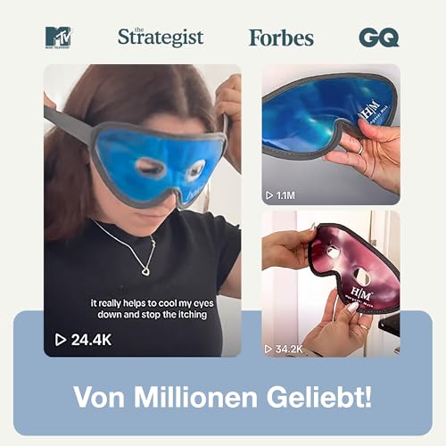 Kühlmaske für Augen und Gesicht – myhalos gegen geschwollene Augen