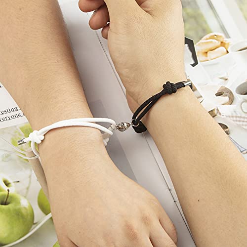 FLYXLH Matching Bracelets for Couples - Magnetic Couple Bracelet Set, Couple Bracelets for Boyfriend and Girlfriend lover (ghost) - Image 5