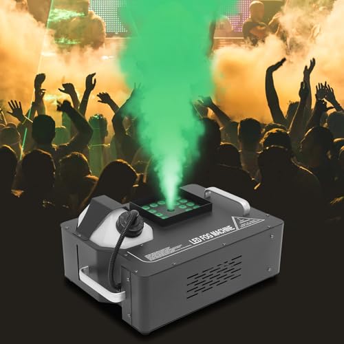 Máquina de humo 1500W con 24 LEDs y control DMX miniatura 5