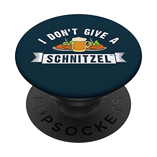 Inscription humoristique « Oktoberfest I Don't Give A Schnitzel Beer » PopSockets PopGrip Interchangeable
