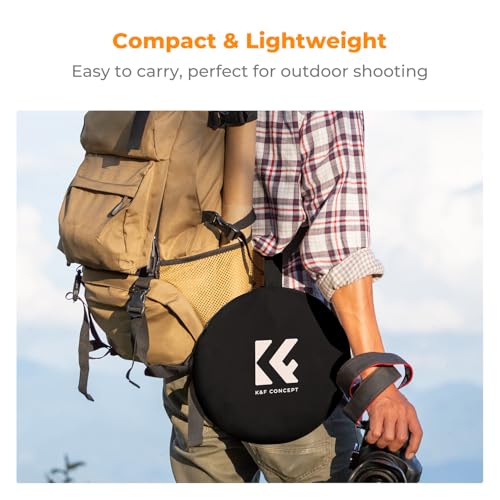 Image of K&F Concept 24 inch x36 inch 5-in-1 Oval Foldable Reflector, with Carrying Bag