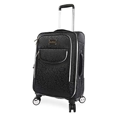 BEBE Carissa 21 Expandable Spinner Carry-on Carry-On Luggage, Bebe Tossed Black