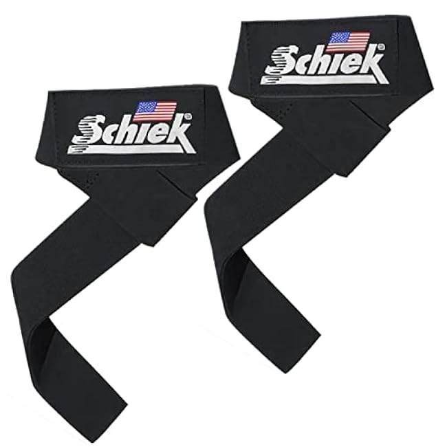 Schiek Sports Model 1000LLS Leather Weight Lifting Straps
