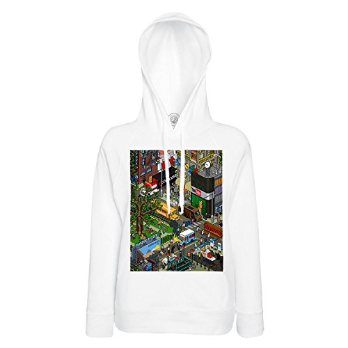 Sweat à capuche pixel art pour geek adepte de culture retro gaming