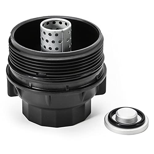 Oil Filter Housing Cap For 2009-2019 Toyota Camry Tacoma Highlander RAV4 Avalon Sienna Venza Oil Filter Cap 2009 2010 2011 2012 2013 2014 2015 2016 2017 2018 2019 2020 15620-36010 15620-36020