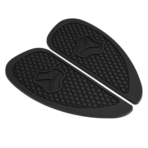 KSTE 2pcs Anti-Slip Traction Pad gaz Autocollants réservoir de Carburant Protecteur for Retro Motorcycle (Noir)