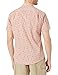 Amazon Essentials Slim-Fit Men's Short Sleeve Button Down Shirt, Pink Fruit Design, Large