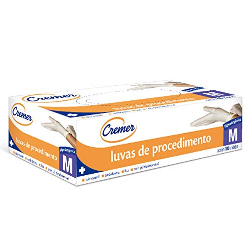 Luvas de Procedimento M Com 100 unidades, Cremer