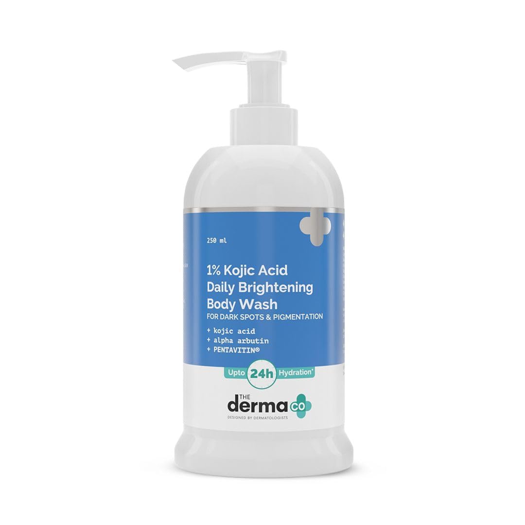 The Derma Co Daily Body Wash with Alpha Arbutin | Gives 24-Hours Long Lasting Hydration | Fragrance Free | Safe & Effective | 8.45 Fl Oz (250ml)