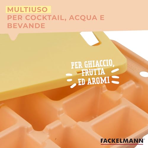 Fackelmann 17045 - Vassoio per ghiaccio con coperchio, contenitore per ghiaccio, gelato, stampo per ghiaccio, vassoio per ghiaccio, stampo forma ghiaccio, plastica, 25,8 x 10 x 3 cm - immagine 6