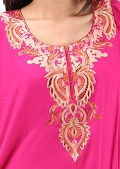 VALENCIA SLEEPWEAR lissybissy Cotton Resham Embroidery Nighty Night Gown Maxi for Women A line (Rani; X-Large) 1