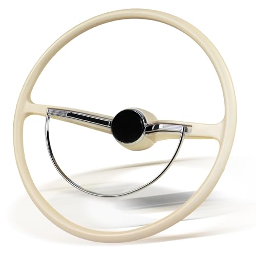 VOONKE 15-1/2 inch steering wheel Universal Racing Steering Wheel Piano lacquer process, vintage classic style for Volkswagen Beetle,Karmann Ghia 1962-1971 and Type 3