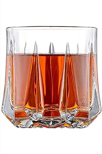Image of Premium Big Whiskey Glasses Set of 6, 360ml, Transparent, Drinking Whisky Glass Bar Glasses for Scotch, Bourbon, Liquor and Cocktail Drinks (panga.$., 6)