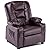 MCombo Big Kids Recliner Chair with Cup Holders for Toddler Boys and Girls, 2 Side Pockets, 3+ Age Group, Faux Leather 7322 by Mcombo