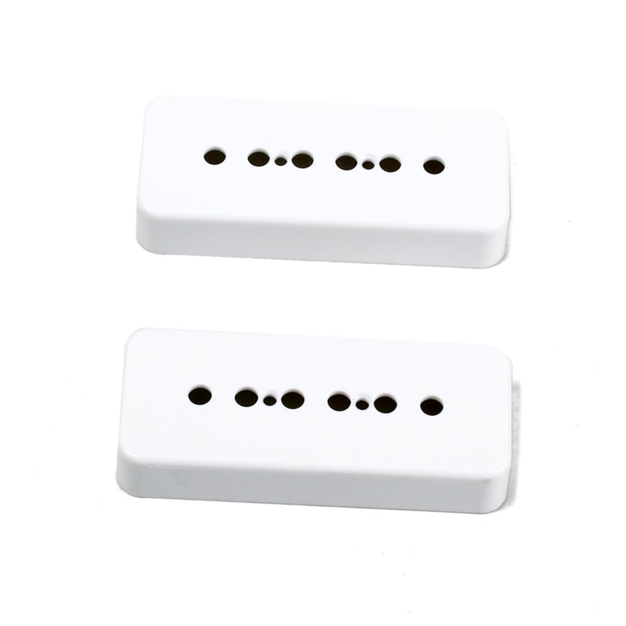 BESPORTBLE Pair Soapbar Pickup Covers for Style Guitar White Bass Pickup Pole Spacing Durable Replacement for Guitar Testing and Performance