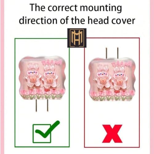 Image of Protective Charger Case for iPhone 18W 20W iPhone 15 14 13 12 11 Pro Max Charging Cable Charger Protective Cover Data Cable Protective Sleeve -(Pink Rabbit)