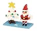 Produktbild nanoblock NBC-099 - Santa Claus & X-Mas Tree (Weihnachtsmann und Weihnachtsbaum), Minibaustein 3D-Puzzle, Mini Collection Serie, 160 Teile, Schwierigkeitsstufe 2, mittel