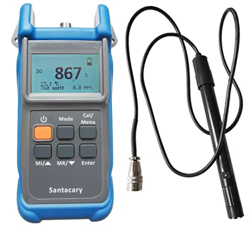 Portable Dissolved Oxygen Do Meter Handheld Water Quality Tester With 2 Point Manual Calibration, 0.0-50.0 Mg/L, 0.1 Mg/L Resolution #TOP11