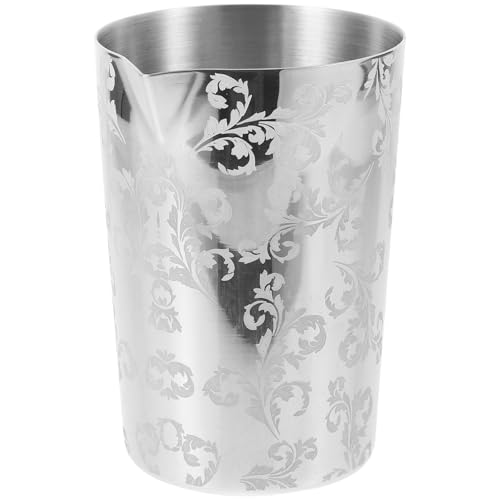 Garneck Coctelera de Acero Inoxidable 304 Vaso Mezclador para Bebidas Diseño Artístico y Textura Excelente, Fácil de Mezclar y Transportar para Bartenders y Aficionados