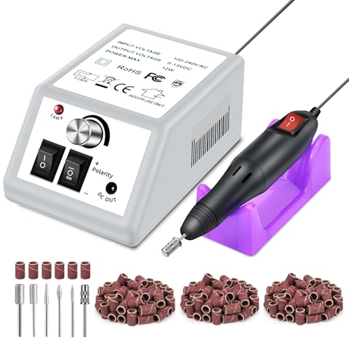 LAVAED Electric Nail Drill Kit with 156 Sanding Bands
