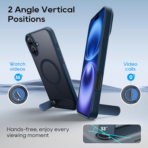 Coque antichoc iPhone 16 fine à béquille pour éviter les chutes - 3