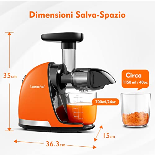 AMZCHEF Estrattore Frutta e Verdura - Estrattore