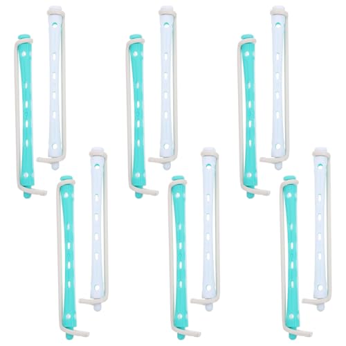 IWOWHERO 12Pcs Hair Rollers for Women Durable Wavy Hair Perm Rods Easy to Use Curling Tools for Hair Styling for Creating Beautiful Curls