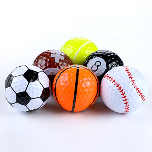 24 Pcs Assorted Golf Balls Bulk Golf Balls Novelty Golf Balls Funny Training Sports Gift For Golfer Kids Graduation Gift, Men, Dads, Women #TOP2