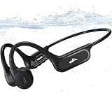 SAMVEK Swimming Headphones, IP68 Waterproof Bone Conduction ...
