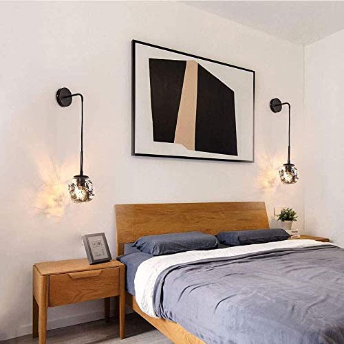 Aplique de pared E27 con vidrio transparente de estilo nórdico 3