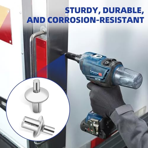 150 Stück Aluminium Kernnieten: Alu Nieten, Drive Rivets, Aluminiumkernnieten Mit Rundem Kopf, Alu Nieten, Aluminiumkernnieten Mit Rundkopf Zur Befestigung von Autos, Metallen, Kunststoffen, Holz usw