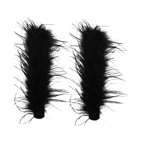 1 Paar Feder Armband Damen Feather Slap Bracelet, Schnapparmband Feder Slap Armbänder Feder Haarschmuck Feder Manschetten Dekorative Federärmel Party zubehör für Frauen Kinder Handgelenk Dekoration