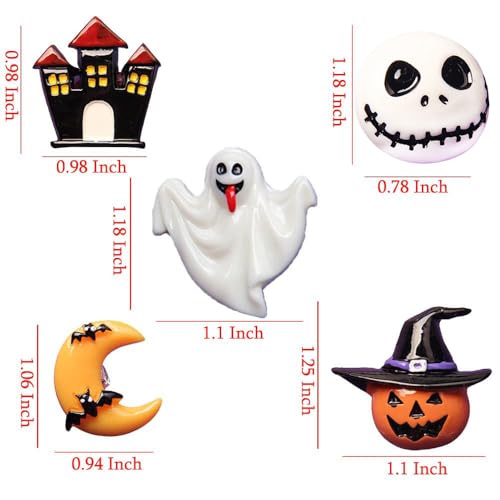 Image of ZOSTLAND Grimace Pumpkin Car Air Vent Clip Decoration,Odd Car Air Fresheners,Terrible Ghost and Moon Automotive Interior Decoration Accessories, Personalized Car Decorations, (5pcs Halloween)