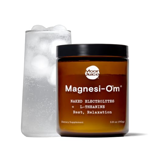 Moon Juice - Magnesi-Om, Unflavored - Jar (30 Servings) - Brain Health & Rest - Magnesium Powder - L-Theanine - Regularity - Glass Bottle - 3rd Party Tested - 100% Traceable - Vegan & Non GMO - 4.2oz