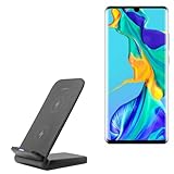 Huawei P30 Pro Charger, BoxWave [Wireless QuickCharge Stand] No Cord; no Problem! Charge Your Phone with Ease! for Huawei P30 Pro - Jet Black
