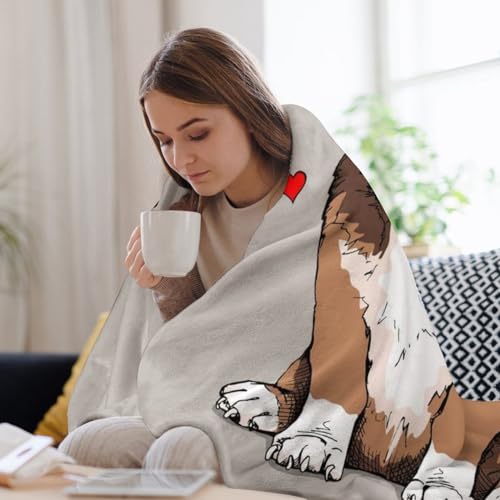 Plaid Corgi en flanelle douce pour soirée cocooning salon - 8