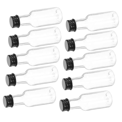 NAMOARLY 25ml Mini Wine Bottles with Aluminum Caps Plastic Sauce Bottles for Fruit Wine Liquor Tea and Occasions