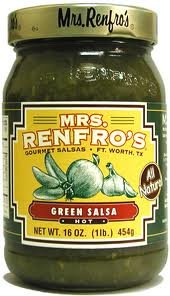 MRS RENFRO SALSA GREEN HOT, 16 OZ, PK- 6