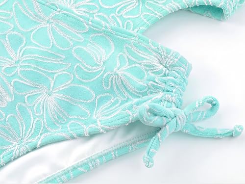 Image of LIZENS Girls One Piece Swimwear Cut Out Floral Print 2-12Years Bow Beach Bathing Swimsuit