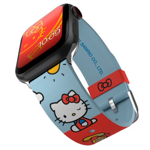 Hello Kitty – Vintage Colors Apple Watch Band - Officially Licensed, Compatible with Every Series of Apple Watch (watch not included) - For Small Watches, Fits 38mm, 40mm, 41mm & 42mm