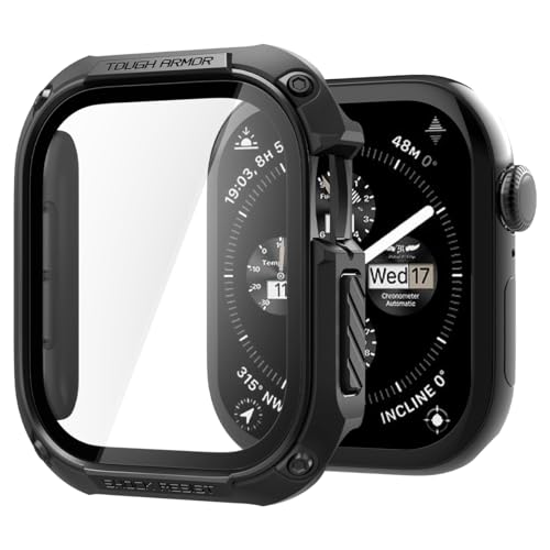 Spigen Cover Tough Armor Compatibile con Apple Watch Series 11/10 46mm (2025/2024) - Nero