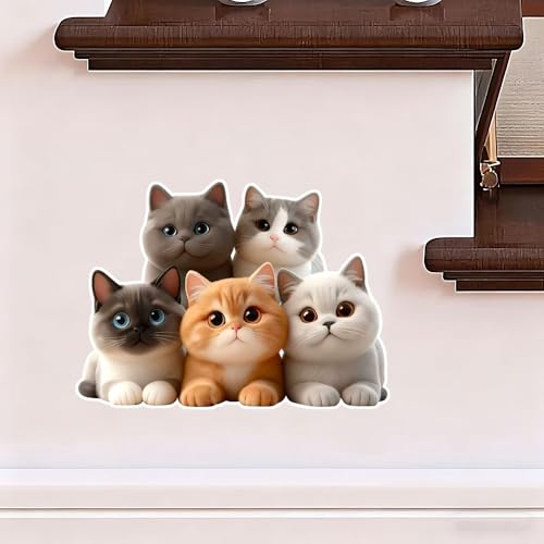 Vinilos Decorativos de Gatos, Impermeables y Removibles miniatura 7