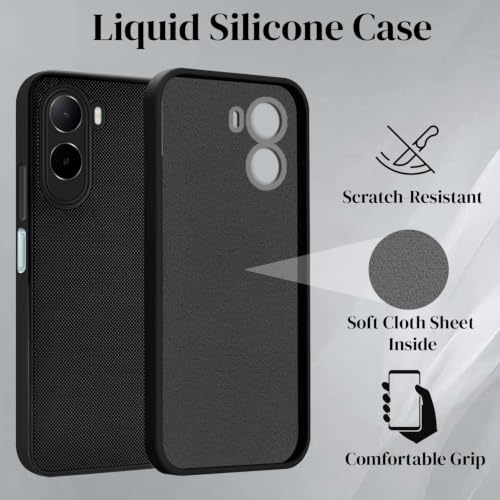 Image of Jkobi Rubberised Back Cover Case for Redmi A7 Pro 4G|5G (Textured Grip Design | Micro-Fiber Cloth Inside | Slim and Light Weight | Soft Touch and Feel)