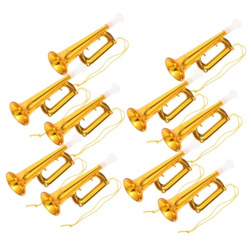 ERINGOGO Boys and Girls Instruments Trumpet 10pcs Mini Trumpets Toys Musical Models