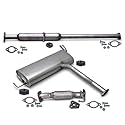 BESTPRICE Schalldämpfer Set inkl. Endschalldämpfer + Mittelschalldämpfer + Montagematerial Kompatibel mit HYUNDAI ix35 (LM, EL, ELH); KIA SPORTAGE 3 (SL)