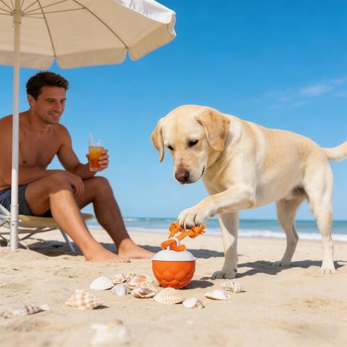 Hundeball- Interaktives Kauspielzeug 3, 15 Zoll | Wiederaufladbares Hundespielzeug, selbstrollender Ball für Welpen, kleine, mittlere, große Rassen und Innen- und Außenbereich-4