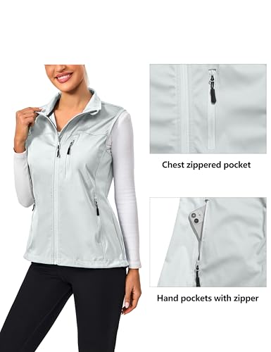 Image of Little Donkey Andy Lightweight Cycling Vest Windproof Sleeveless Jacket for Women Water-Repellent Stretch Vest for Running