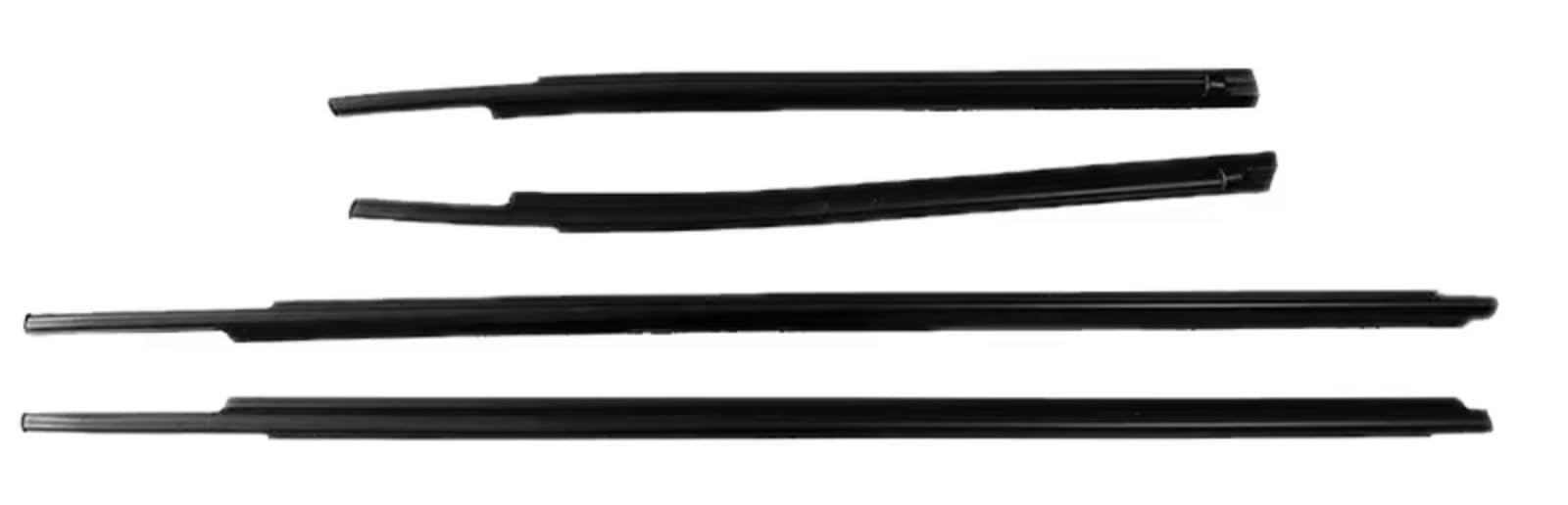 Iukmrt 2 Doors For Toyota For Tundra For Crew Max/Double Cab 2/4 Doors Outer Window Weatherstrip Glass Seal Belt Trim Sealing Rubber Strips Car Door Seal Protector(2 Doors)