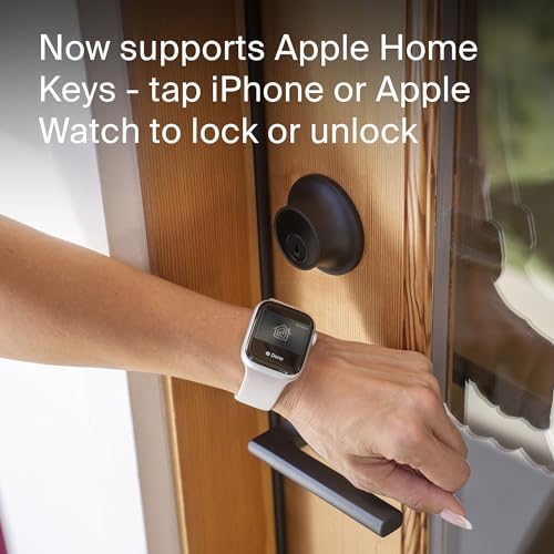 Level C-F14U-S1 Lock+ Connect Wi-Fi Smart Lock Plus Apple Home Keys - Remotely Control From Anywhere - Includes Key Fobs - Works With Ios, Android, Apple Homekit thumb #2