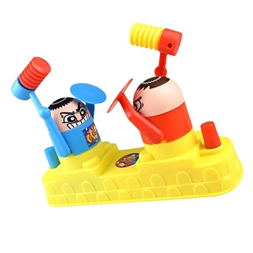 fanelod Mesa Boxeo - Robots Lucha alegres,Juegos Boxeo Wrestling Battle Bots Party Juegos Mesa Control un Toque Soft Hammer Juegos Mesa para niños